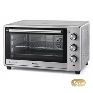 آون توستر استوک آریته مدل Bon Cuisine 300 ظرفیت 30 لیتر توان 1500 وات - نقره‌ای