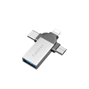 مبدل USB OTG به microUSB، لایتنینگ، USB-C ارلدام مدل ET-OT93