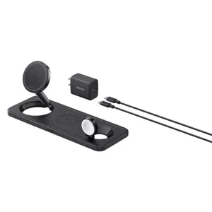 شارژر انکر مدل MagGo Wireless Charging B25M1 به همراه شارژر دیواری 40 وات انکر و کابل تایپ سی به طول 1.5 متر