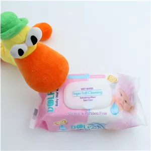 عمده فروشی دستمال مرطوب دلفین کودک 120 برگ پاکتی 90560