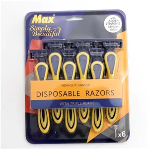 خودتراش Max ژیلت مکس 3تیغ بسته 6عددی 90787