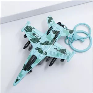 سرکلیدی و آویز هواپیما جنگنده F168 سبز