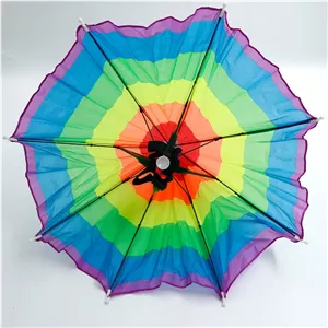 عمده فروشی چتر کلاهی کشی رنگی کد80049