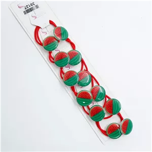 عمده فروشی کش مو یلدایی رزینی طرح هندوانه 39127