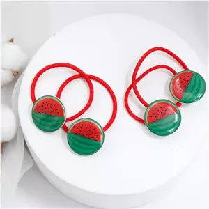 کش مو یلدایی رزینی طرح هندوانه دوعددی 39127