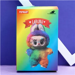 عمده فروشی آویز عروسک لبوبو رنگین کمان labubu وارداتی 39067