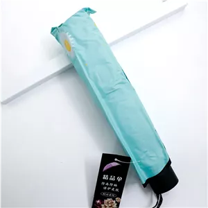 چتر زنانه سه تاشو سبزآبی وارداتی کد 80140