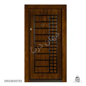 درب ضد سرقت رویه راش cnc طرح بیسکویتی