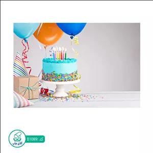 بنر تم تولد آقای چاپ طرح کیک کد B1089