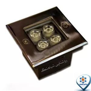 چراغ دفنی 4وات مربع
