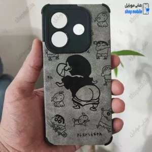 قاب گوشی شیائومی ردمی نوت 14 5G (کاور عروسکی طرح چرم مدل Shin-Chan)