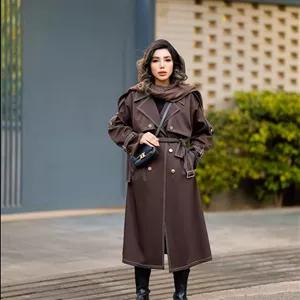 ترنج کت،مانتو پاییز،مانتوبلند،مانتو دخترانه ترند،مانتو زنانه،(مدل لانا)