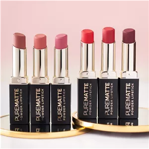 رژلب جامد پیور مات گلدن رز Golden Rose Pure Matte Powder Lipstick