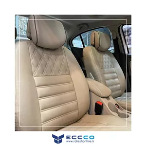 روکش صندلی رنو فلوئنس 2017 دنده ای مدل الکساندرایت برند eccco کدR141