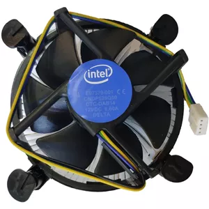 فن خنک‌کننده پردازنده اینتل سوکت LGA 1151LGA 1150LGA 1155 با کانکتور 4 پین PWM و هیت‌سینک آلومینیومی آکبند
