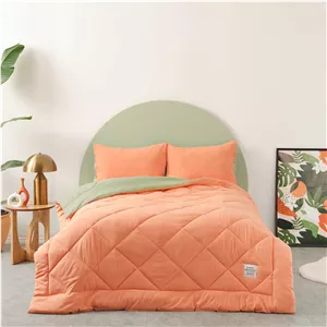 سرویس لحاف یک نفره کاراجاهوم Smart Comfort نارنجی 