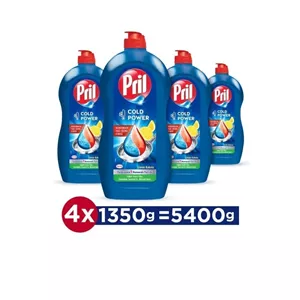 مایع ظرفشویی دستی پریل لیمویی بسته 4×1350 گرم (5 اثر)