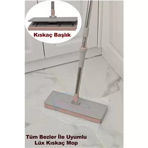 تی فشاری گیره‌ای لوکس MAGIC MOP سازگار با دستمال مرطوب و تمام پارچه‌ها سایز بزرگ ۳۲ سانتی‌متر