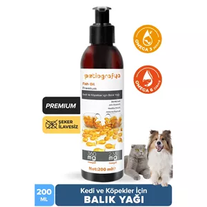 روغن ماهی ممتاز برای گربه‌ و سگ‌ با امگا ۳و۶ سیستم ایمنی و مراقبت از پوشش بدن 200 میلی