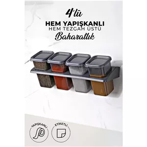 ست جاادویه مربعی خودچسب با استند کچن لایف