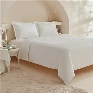 سرویس کاور لحاف دو نفره کاراجاهوم White Collection Ina سفید 