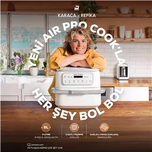 هواپز و سرخ کن کاراجا ایر پرو کوک و رفیکا سفید ۹ لیتر