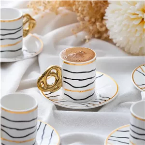 ست قهوه خوری ۶ نفره آجار لوستا 90 میلی