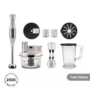 ربات آشپزخانه کاراجا مسترمید پرواستیل شیشه‌ای 2500 وات کرم
