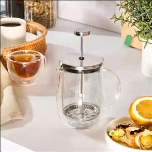 فرنچ پرس شیشه‌ای دوجداره کاراجا مدل پیا کیکو 350 میلی