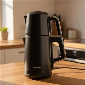 چای ساز استیل برناردو مدل ریوا مشکی