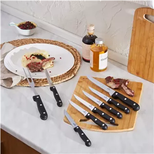 ست چاقو استیک 8 پارچه کاراجا مدل تانگ مشکی