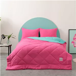 سرویس لحاف یک نفره کاراجاهوم Smart Comfort صورتی تیره 