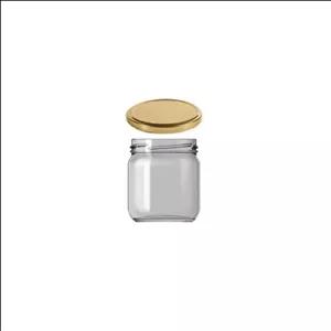 بانکه شیشه ای 10 عددی پاشا‌باغچه طلایی 210 میلی