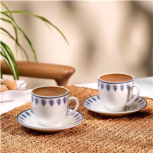 ست قهوه خوری 2 نفره امسان Marino حجم 90 میلی آبی