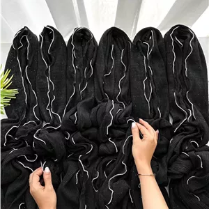 شال پلیسه دور موجی مرواریدی کد ۴۰۴