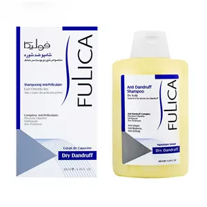 شامپو ضد شوره خشک فولیکا مناسب پوست سر خشک حجم ۲۰۰ میلی لیتر