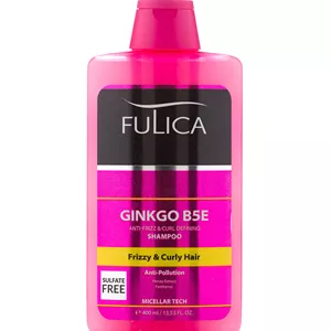 شامپو فاقد سولفات Ginkgo B5E فولیکا مناسب موهای شکننده و مجعد حجم 400 میلی لیتر