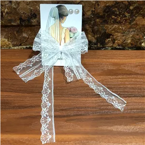 گیفت عروس و هدیه جشن ازدواج گیره سر و گوشواره مروارید کد 1