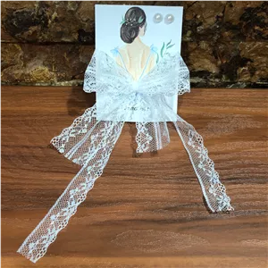 گیفت عروس و هدیه جشن ازدواج گیره سر و گوشواره مروارید کد2