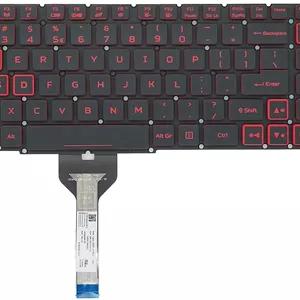 کیبورد جایگزین WWGTMC برای لپ تاپ های Acer Nitro 5 AN515-55 AN515-56 AN515-57 AN515-58 AN515-45, AN517-52 AN517-53 AN517-57 AN517-41 AN517-45, Predator Helios 300 PH315-54 PH315-55 PH317-51