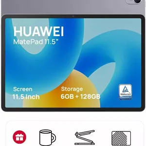 تبلت HUAWEI MatePad 11.5جعبه سرگرمی HUAWEI، نمایشگر 11.5 اینچی HUAWEI FullView با نرخ نوسازی 120 هرتز و محافظت از چشم، طراحی یکپارچه تمام فلزی شیک، پردازنده 4 نانومتری، 6 گیگابایت رم128 گیگابایت حافظه داخلی، وای فای، خاکستری فضایی، BARTOK-W09B