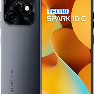 گوشی موبایل تکنو اسپارک 10C (مشکی متالیک، 8 گیگابایت رم، 128 گیگابایت حافظه داخلی) | 16 گیگابایت رم قابل ارتقا | نرخ نوسازی 90 هرتز، صفحه نمایش 6.56 اینچی HD  Dot | دوربین دوگانه 16 مگاپیکسلی با هوش مصنوعی