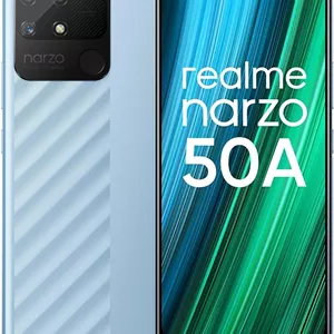 گوشی موبایل ریلمی Narzo 50A دو سیم کارت 64 گیگابایت حافظه داخلی4 گیگابایت رم (فقط GSM | بدون CDMA) نسخه بین المللی آنلاک شده کارخانه ای 4G/LTE (آبی اکسیژن)