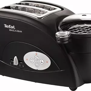 توستر تفال Toast n Bean، توستر 2 تکه، دستگاه درست کردن لوبیا و تخم مرغ، 1200 وات، مشکی، TT552842