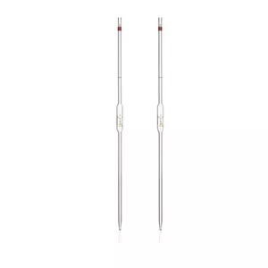 بسته 2 عددی پیپت حجمی شیشه ای مدرج بوروسیلیکات سنگین 5 میلی لیتری King Mariot Medical Equipments برای آزمایشگاه زیست شناسی شیمی