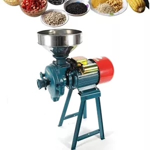 آسیاب برقی 2200 واتی، آسیاب صنعتی سنگین، آسیاب خشک برقی برای غلات، ذرت، دانه قهوه، گندم، دستگاه خوراک با قیف، C