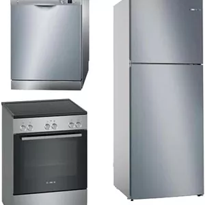 بسته پرفروش بوش - اجاق گاز (HKL060070M)ماشین ظرفشویی (SMS50D08GC)یخچال (KDN55NL20M)