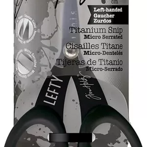 قیچی 7 اینچی تیتانیومی چپ دست Tonic Studios مدل Tim Holtz با تیغه های میکرو دندانه دار نچسب