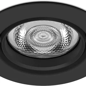 چراغ سقفی توکار ال ای دی ایمپالا فیلیپس 2200-2700K [قابل تنظیم نور با گرمای ملایم - مشکی] برای نورپردازی داخلی، اتاق خواب، حمام