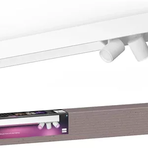 چراغ سقفی هوشمند Philips Hue Centris با 3 لامپ، قابل تنظیم، 16 میلیون رنگ، کنترل از طریق اپلیکیشن، سازگار با Amazon Alexa، سفید